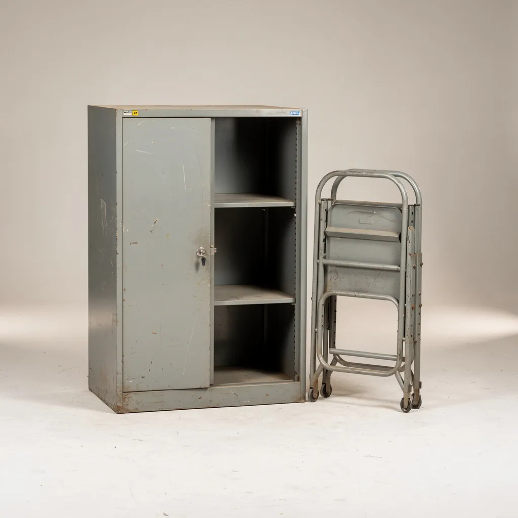 Steel almirahs and racking